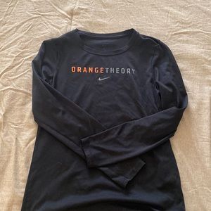XS Orangetheory black long sleeve coach top